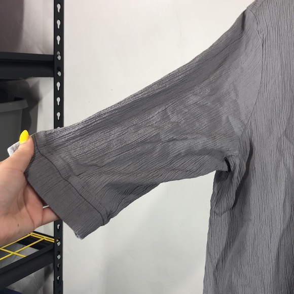 Focus Casual Life gray blouse size large - Picture 5 of 12